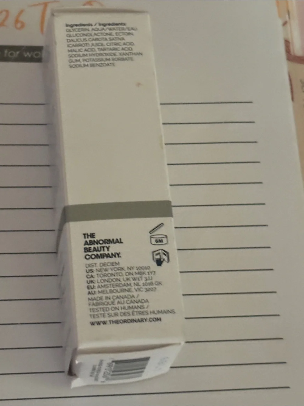 The Ordinary PHA 5% Exfoliating Lip Serum - White